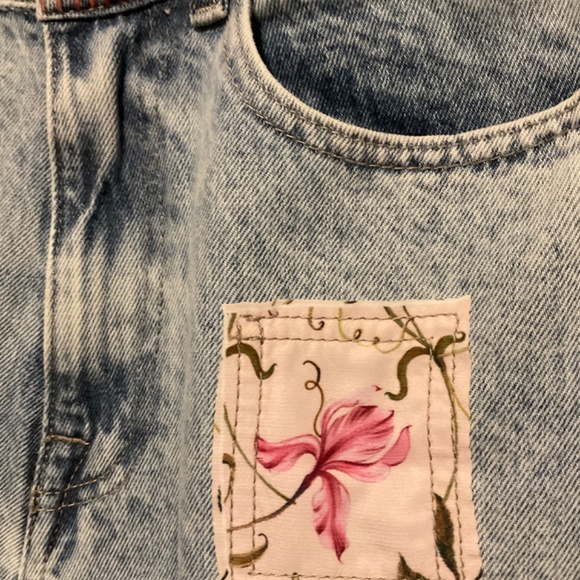 DESIGUAL Straight Cropped Japanese Jeans Blue - Picture 2 of 5